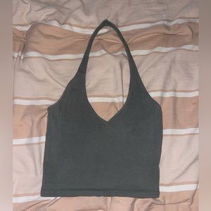 green halter top